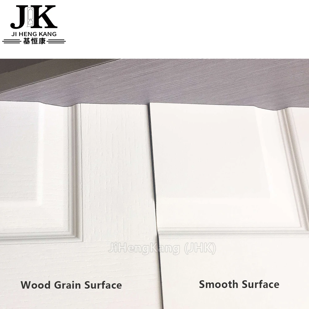 JHK-S03 Decorative Interior Door Skin Panels Types Of Door Skin With Smooth Surface White Arch Top 2 Panel Door Skin