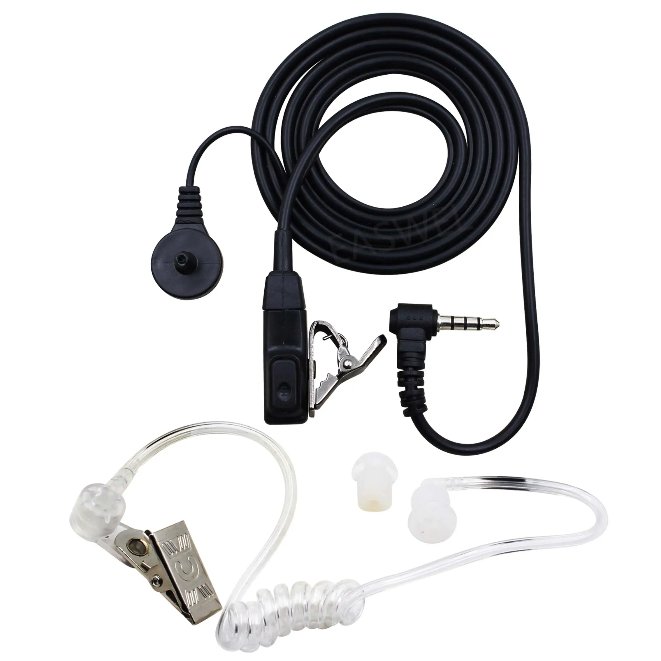 3.5 mm PTT Clear Acoustic Tube Headset Earphone for Radio