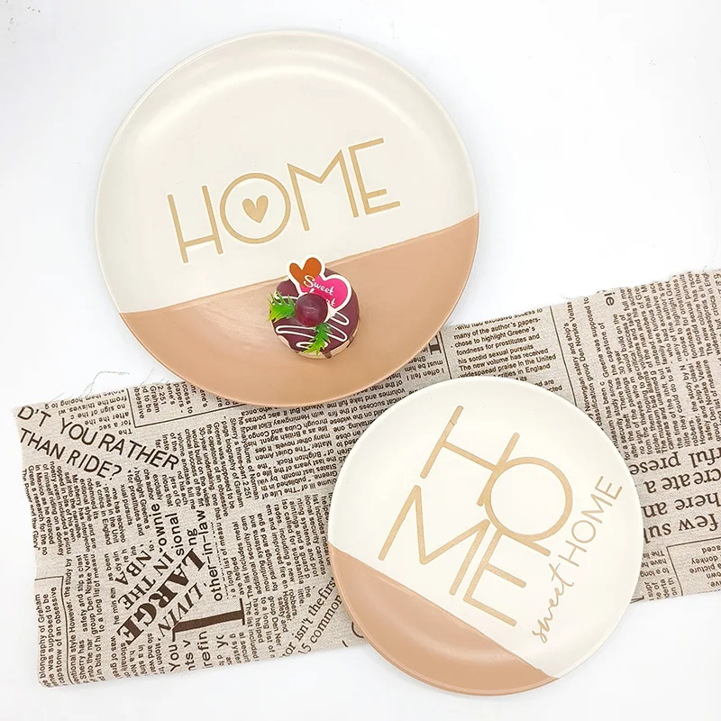 OEM Ceramic Trinket Tray Wedding Accessories housewares dinner set wholesale fibre bamboo tableware for restaurant home school