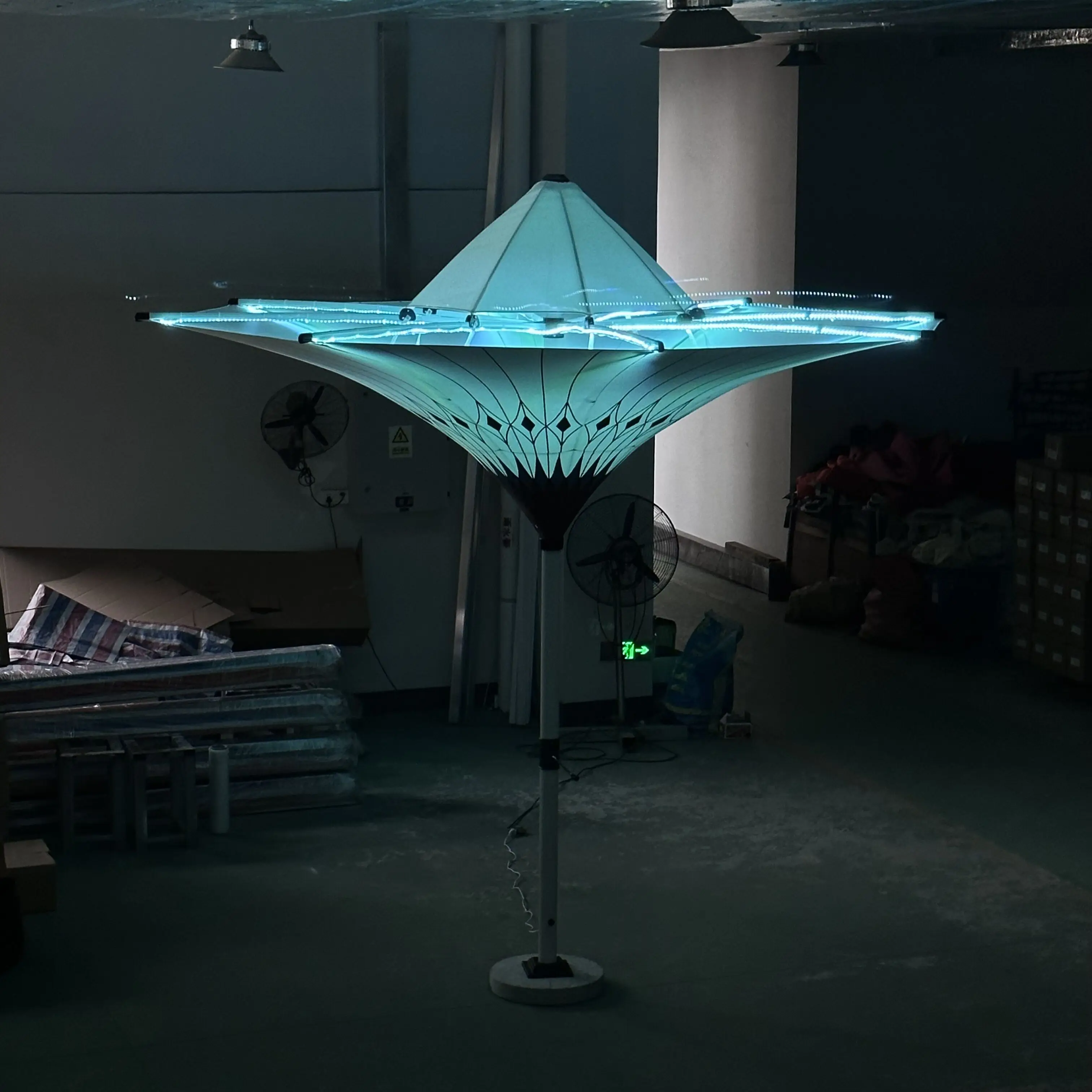 adverting beach outside umbrella tent folding tent  flower umbrella   tent LED Tulip Umbrella