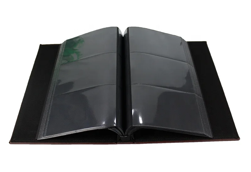 Leather cover PP pocket photo album 300 pockets slip in 4x6 photo albums