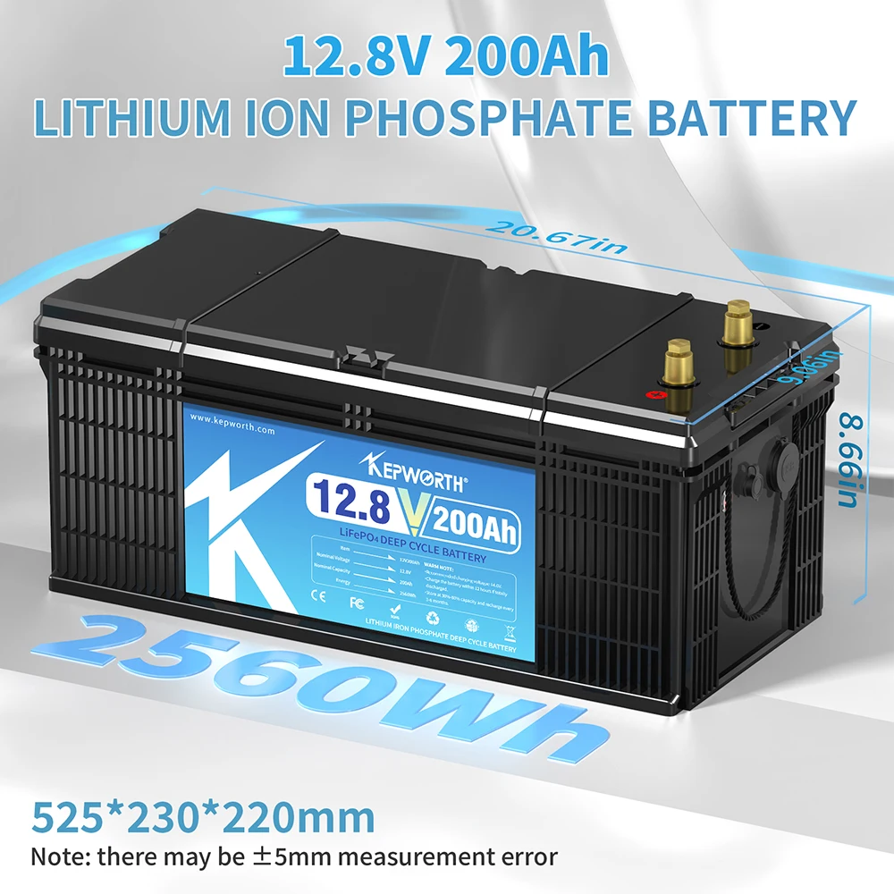 EU US Stock Free Delivery No Tax 12.8V 200Ah Deep Cycle LiFePO4 Lithium Ion Rechargeable BMS Battery For EV RV Solar Home Energy