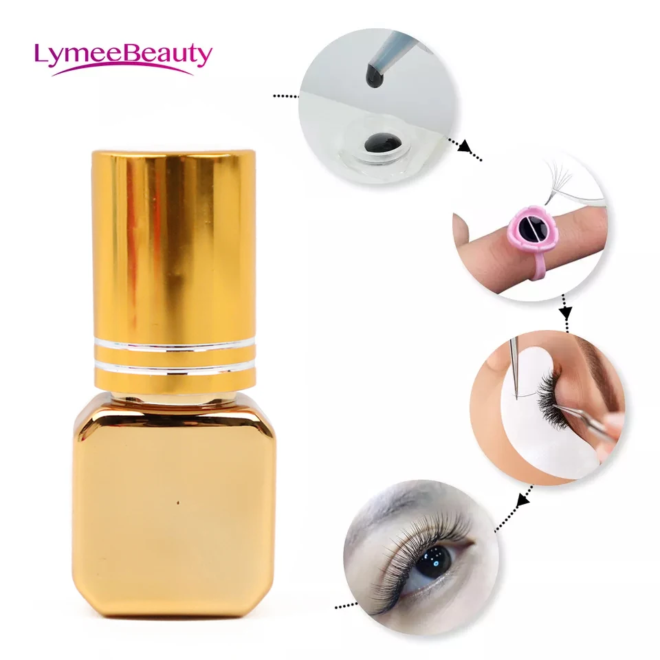 Fast Drying Easy Fan Eyelash Glue Colle False 1 Second Self Blooming Eyelash Extension Glue Adhesive Cola Pestanas Glue