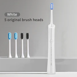 Oral Care Appliances Cheapest Electric Teeth Brush Adult Waterproof 5 Replacement Brushes Heads Sonic Electric Toothbrush