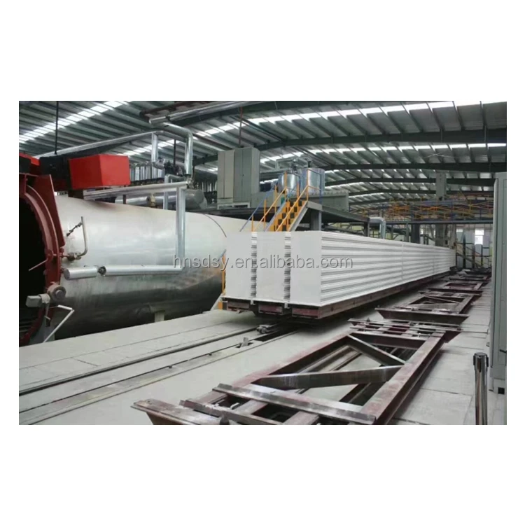 100m3 Autoclave Aerated Concrete semi automatic brick mini production line manufacturing plant cost small AAC block manufacture