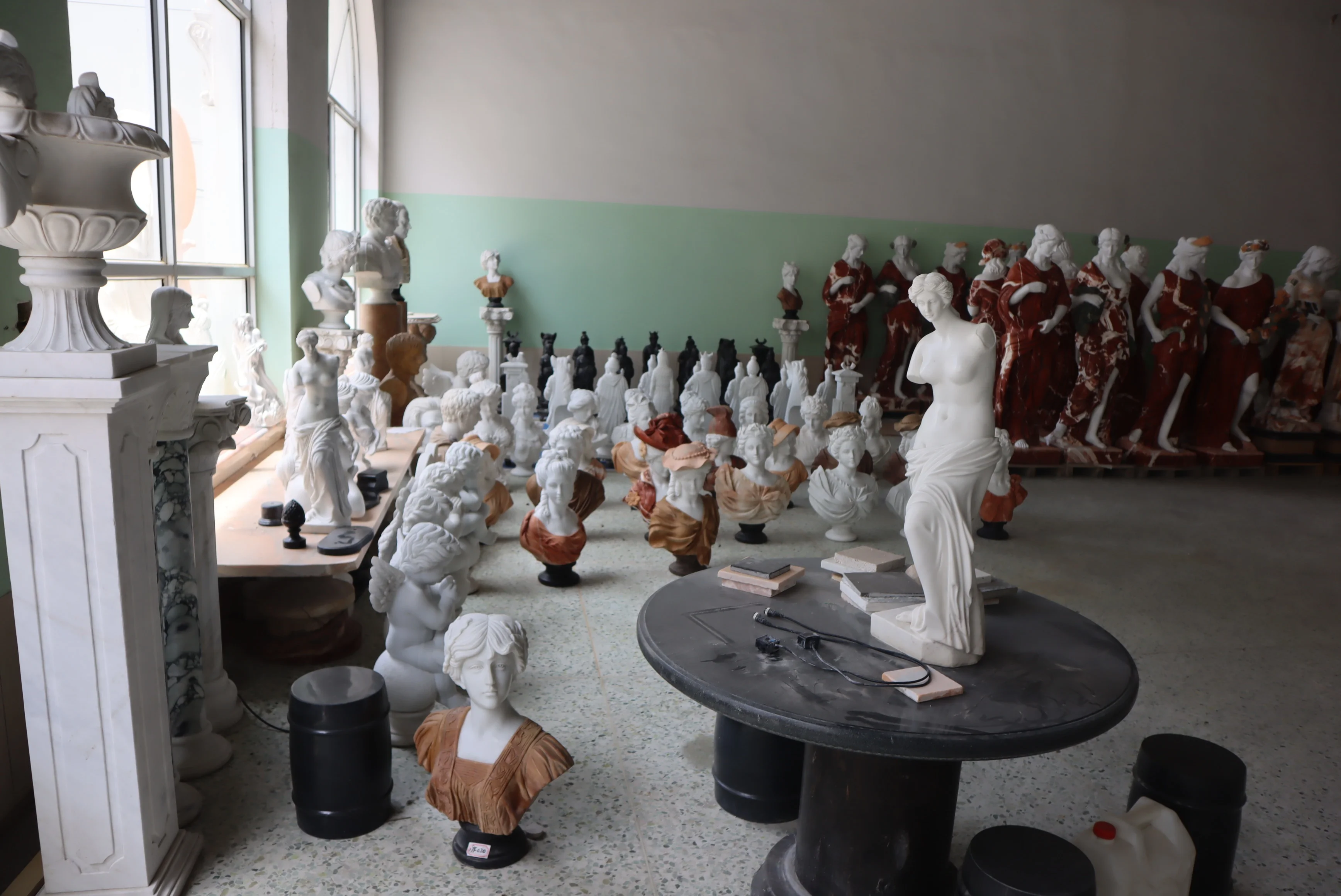 Antique Woman Marble Bust Sculpture Statue for Home Decoration