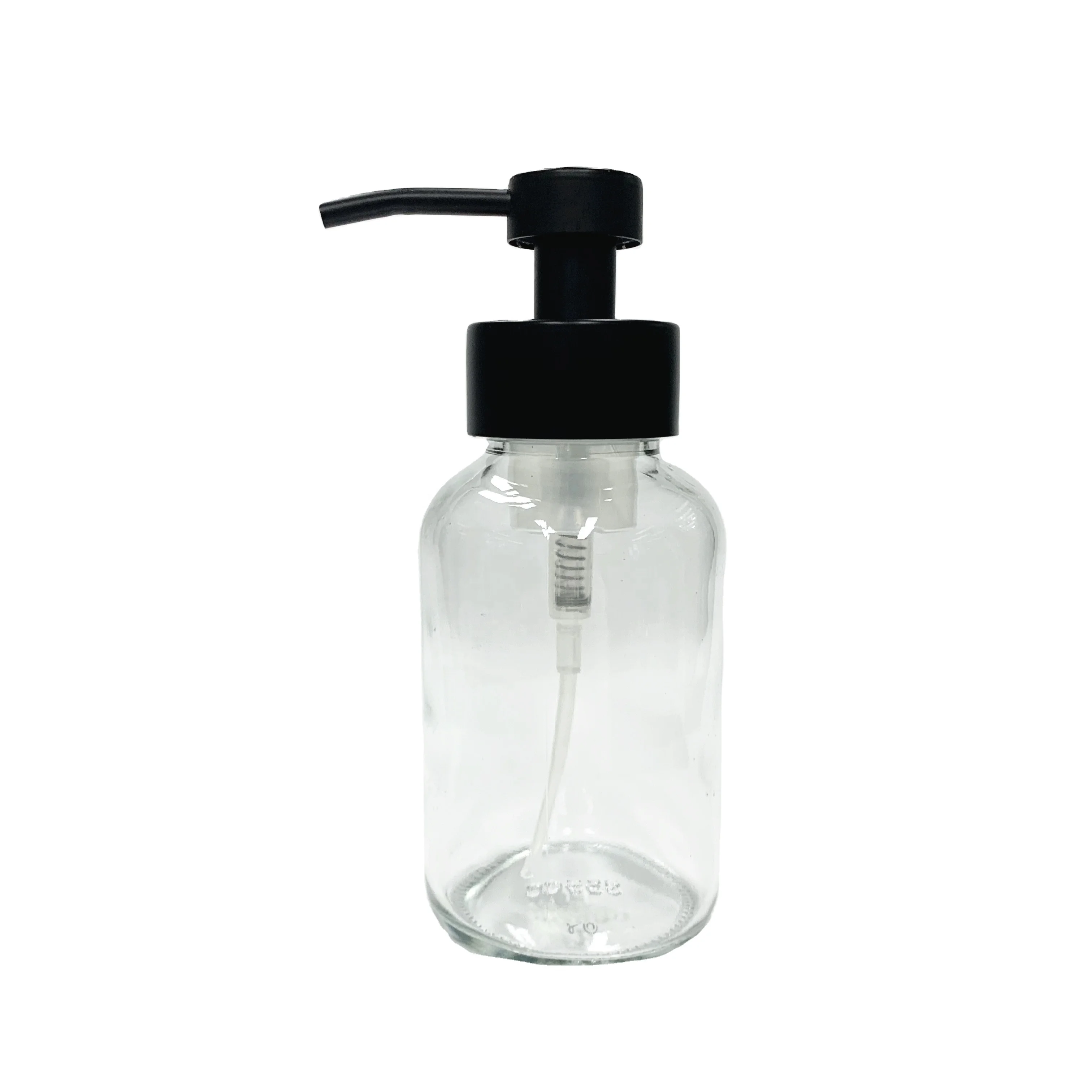 350ml clear glass foaming hand soap and dish soap glass bottle with short pump
