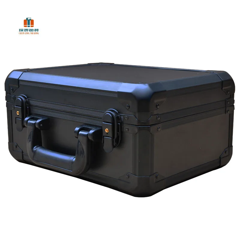 Цветной Прочный переносной алюминиевый ящик для инструментов с замками, Индивидуальный размер