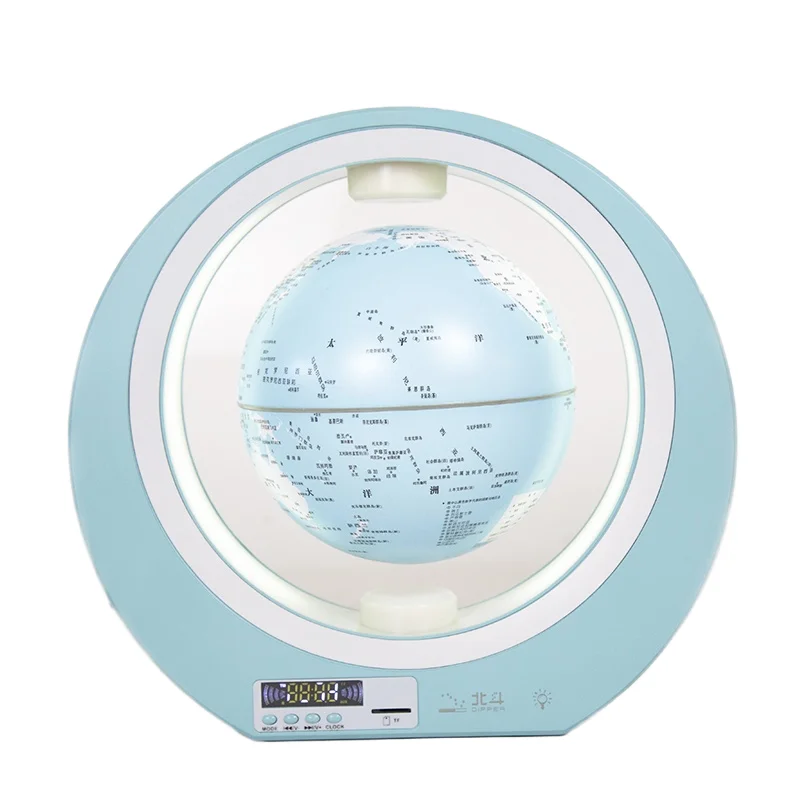 Kinglobe 3D Stereo Bluetooth Audio Globe PVC Magnetic Levitation Floating Clock LED Luminous Nightlight Education Home Decor
