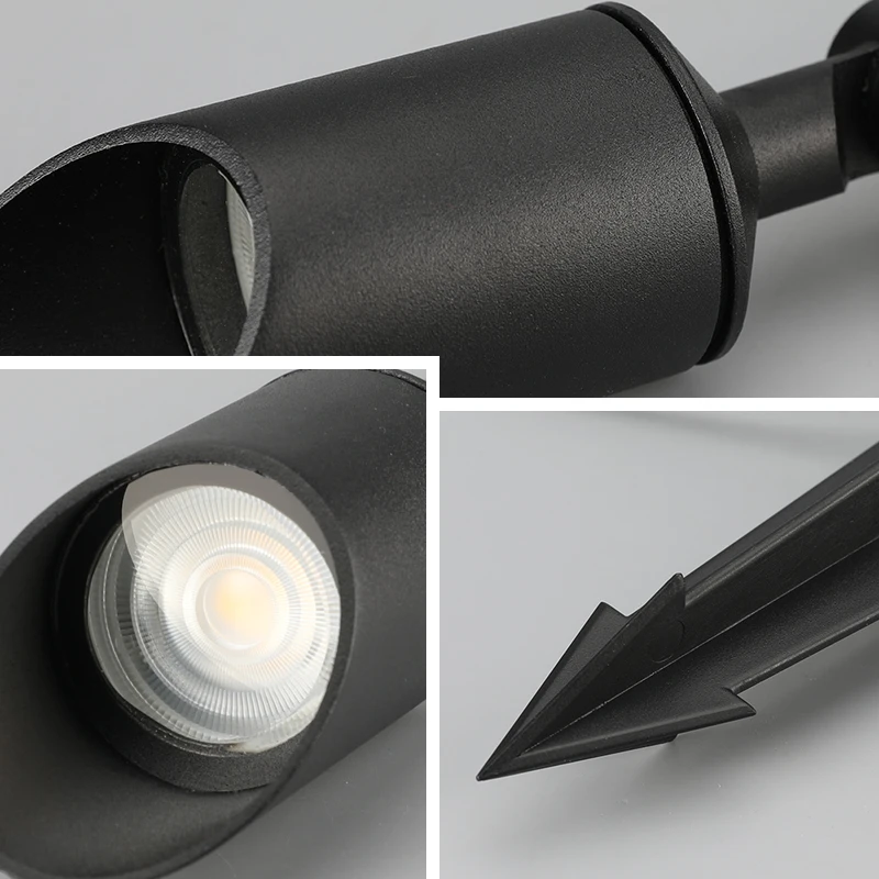 IP65 водонепроницаемая наружная светодиодная садовая литая алюминиевая стойка с шипами для газона