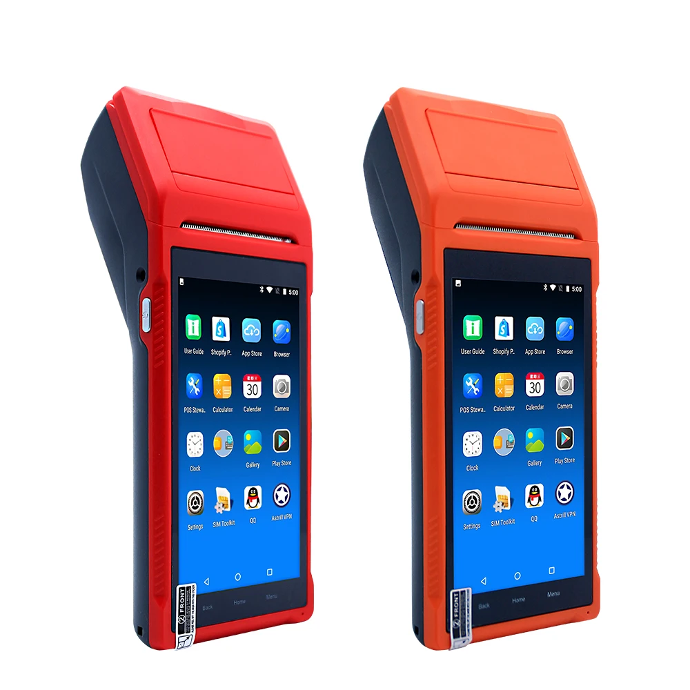 ITCF-2H food ordering machine with printer scanner  NFC payment cheap cost handhel android POS Terminal