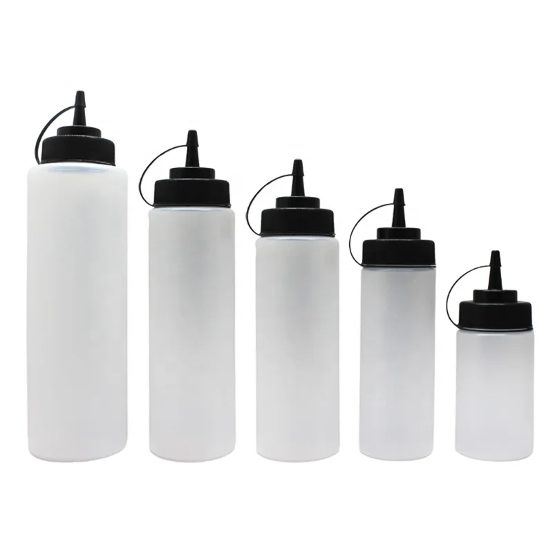 LDPE Squeeze Tomato BBQ Chili Hot Sauce Plastic Bottle