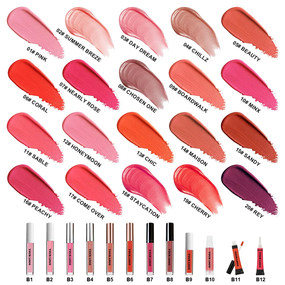 Matte pearlescent color rendering, durable waterproof, non decolouring carmine liquid powder blusher