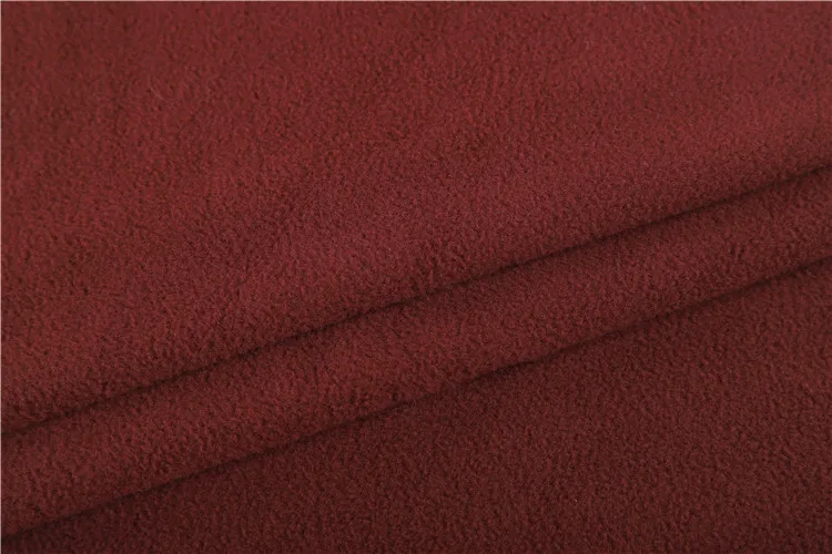 Double sides brushed polar fleece fabric for winter blankets