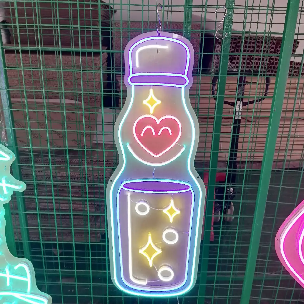 Interior Decor Anime LED Flex Neon Lights For Bedroom Hand Made Neon Sign Custom