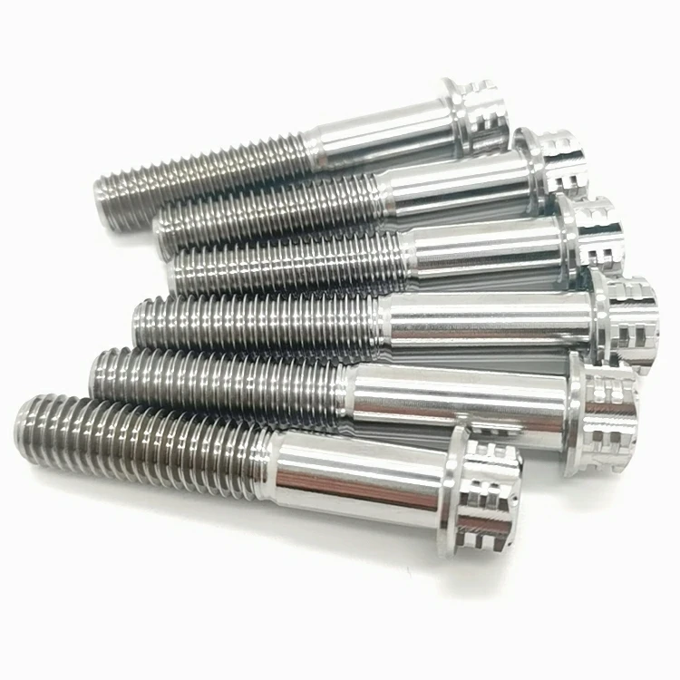 ZFTI Titanium Alloy Auto Parts with nice Surface Anodized for Automotive and Motorcycle Industry racing bolts