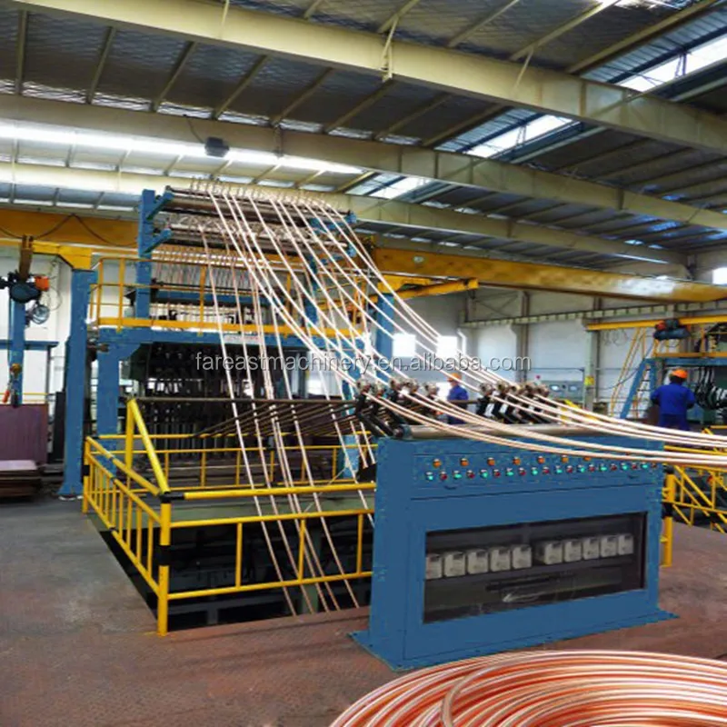 copper bar continuous upward casting machine copper ingot production line