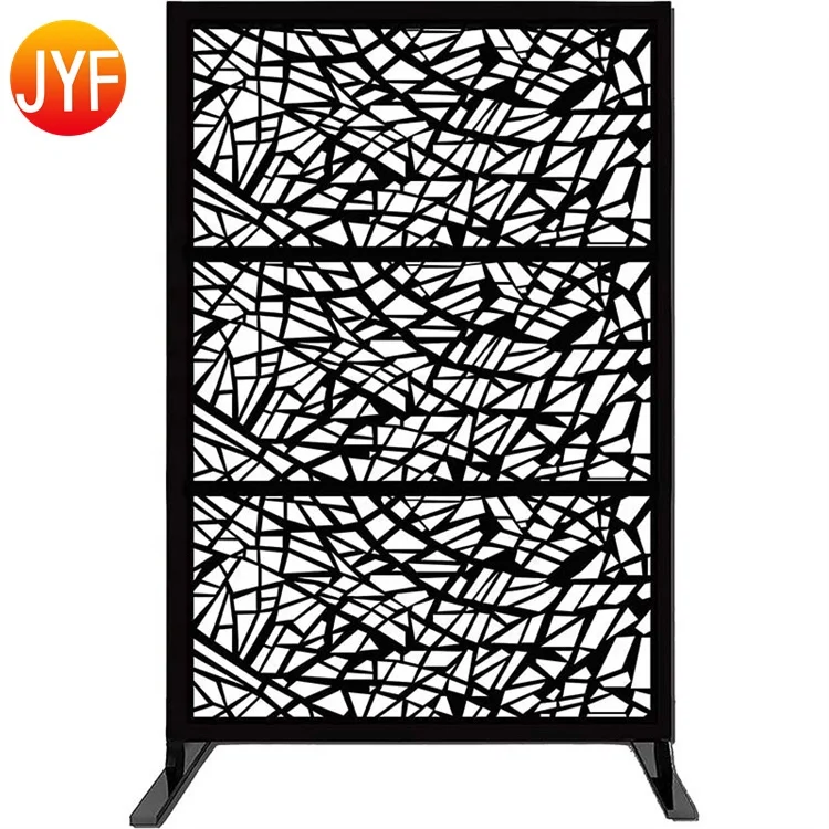 CL245 Outdoor Privacy Corten Steel Screens Metal Screen Garden Drainage Mesh Hole Laser Cutting Screens