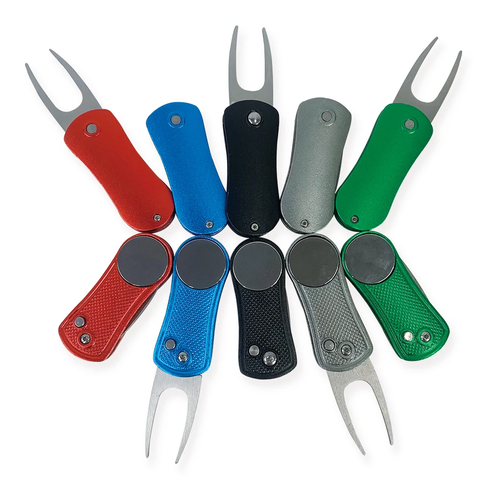 Custom Design Custom Logo Design Repair Tool Divot Tool Stainless Steel Golf Ball Marker