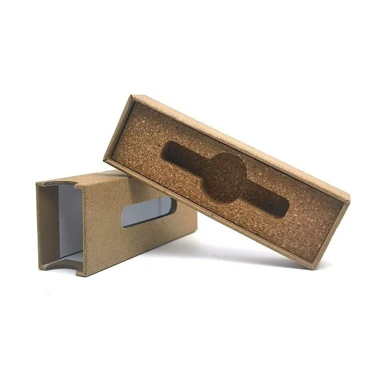 Wholesale Kraft Paper products package box with cork insert custom different dimension