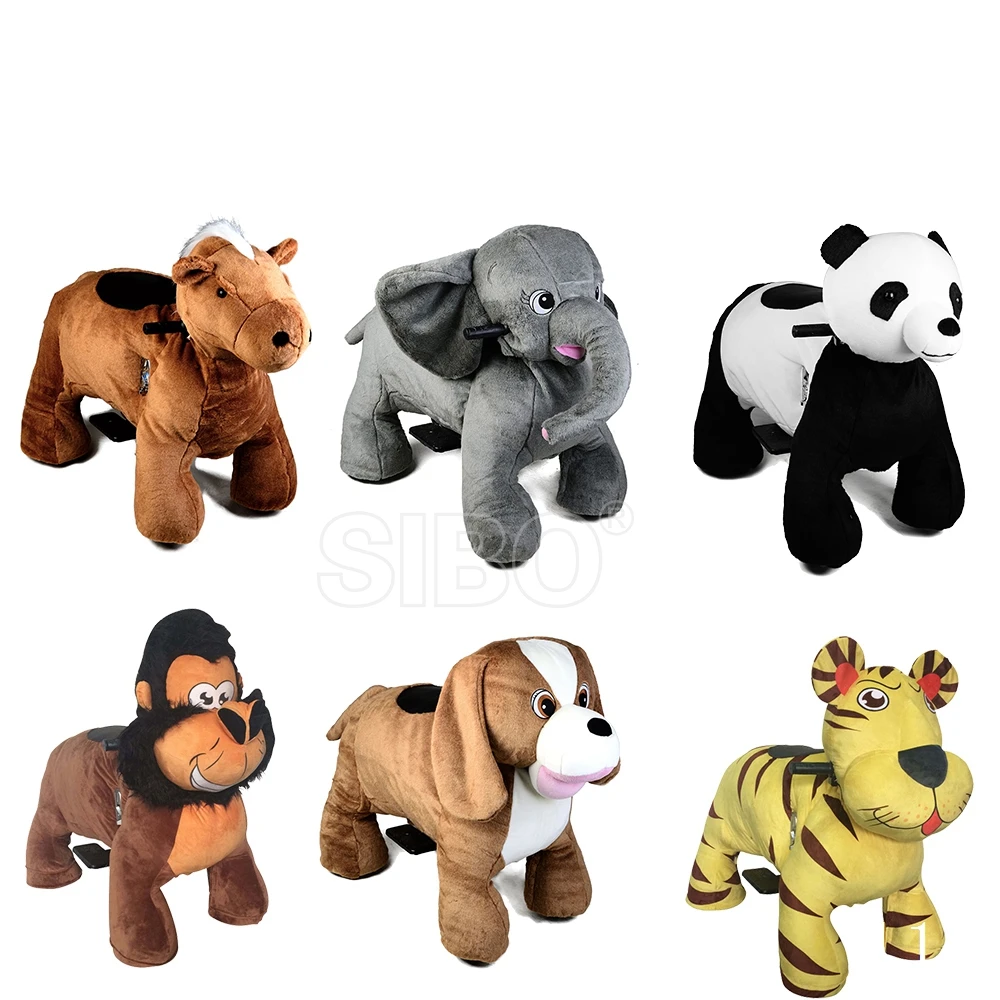 Hot Selling  Animal Scooters Electric Ride on Toy Music Plush Zoo Animals Ride for Shipping Mall