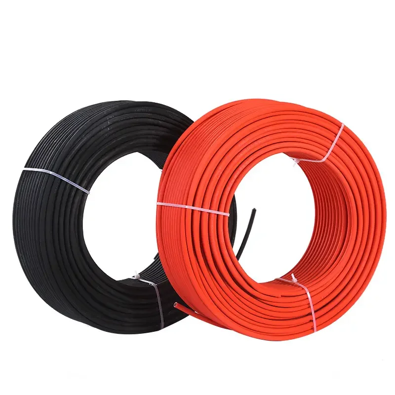 Photovoltaic Conductor PVC Insulated Copper Wire Cable Electric DC Power Cables with XLPE Insulation