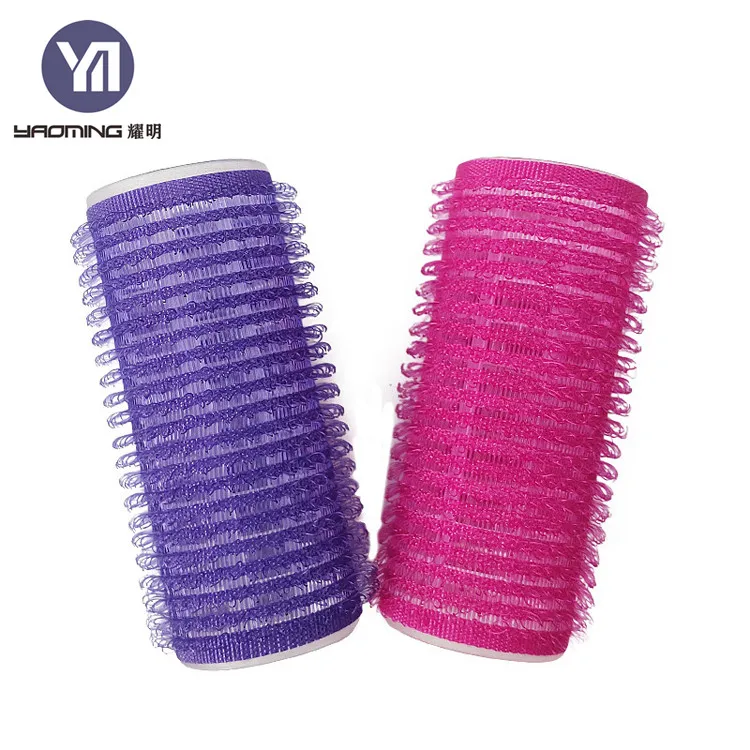Custom Shaped Bangs Adhesive Clips Colorful Hair Rollers with Magic Tape for Frizz Control Professional Quality Hair Accessories