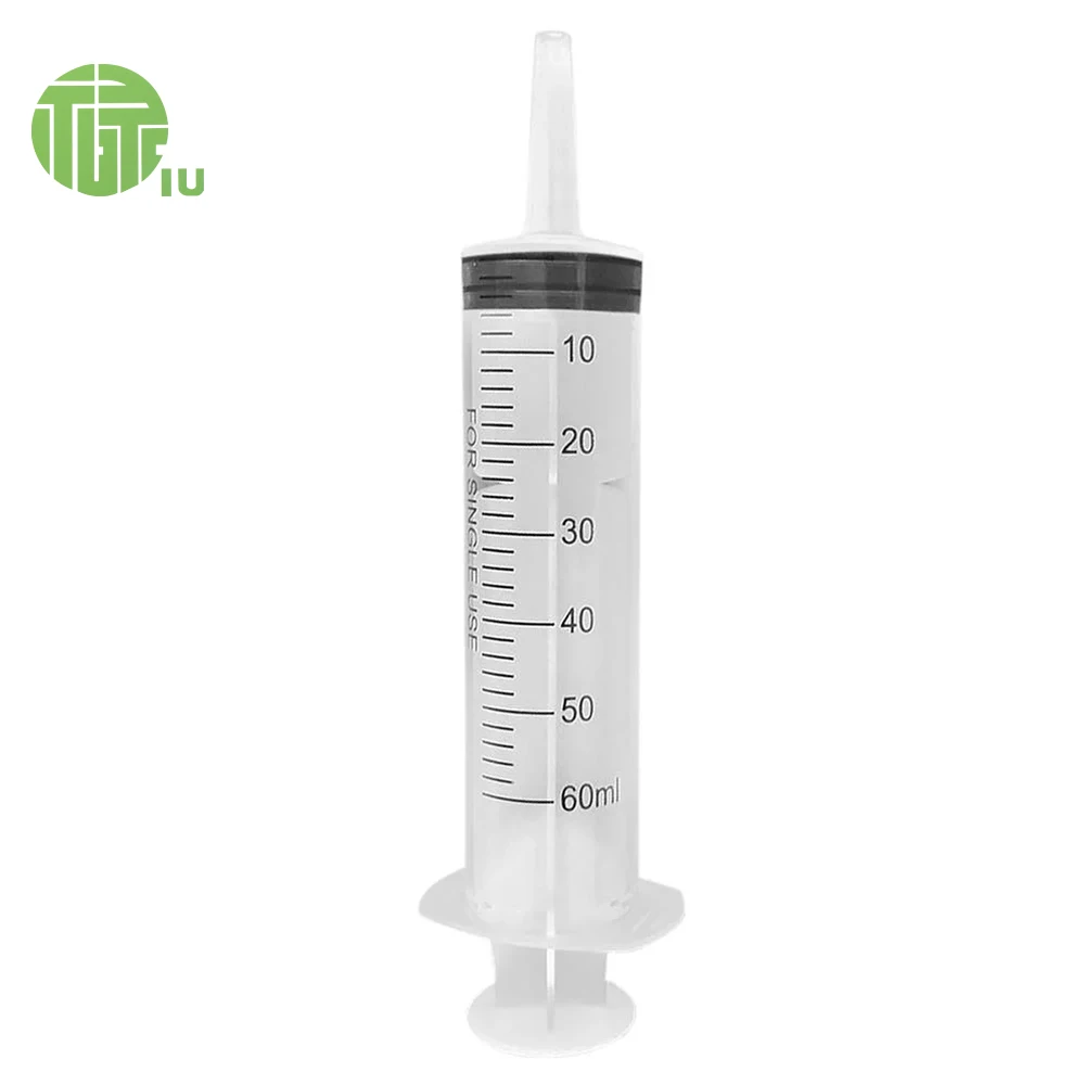 Transparent Flush Tube Syringe Injector Feeding Tool Pets Syringe Luer Lock Syringe
