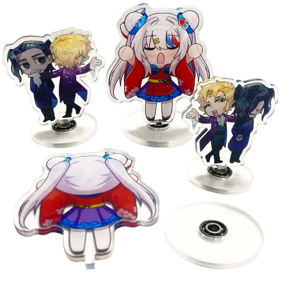 Customized Double-Sided Acrylic Display Stand Cartoon Animation Characters Rainbow Transparent Rolling Acrylic Standee