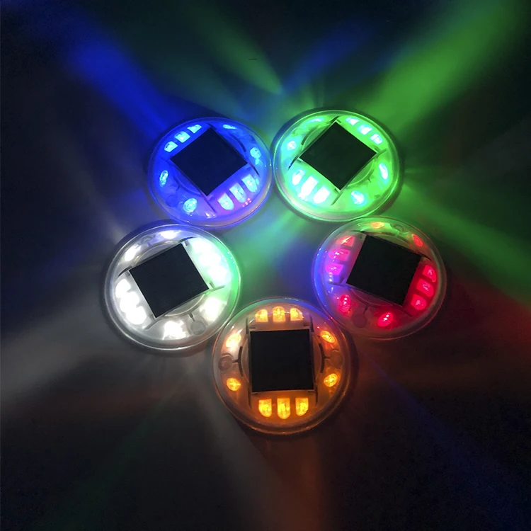 Anti-UV white deck light solar street LED light  road stud led light 10pcs super brightness led lamp high brightness reflector
