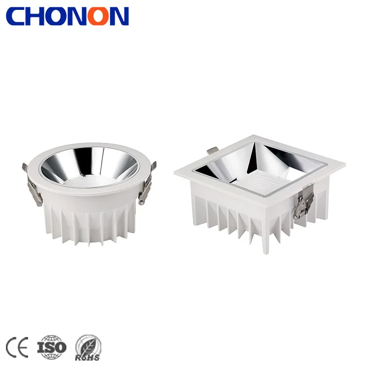 China Indoor Retail Premises 30W Slim Anti Glare Recessed LED COB Downlight