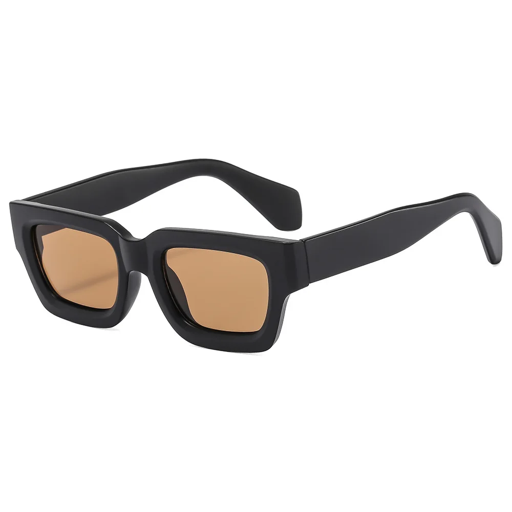 Selling Price Small Square Shaped Frame Wide In China Green Stylish Black Sunglasses Men Thick Black Frame Customised Glasses