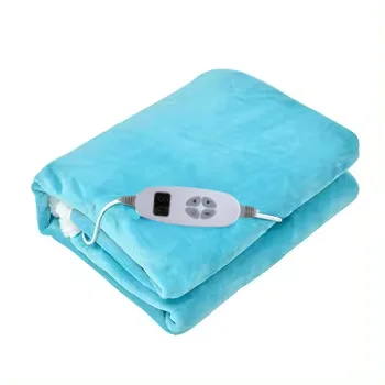 2024 электрическое поверх одеяло 10 тепловых установок 1-9 ч переставной таймер фланелевый флис перегрев производства 100 Вт