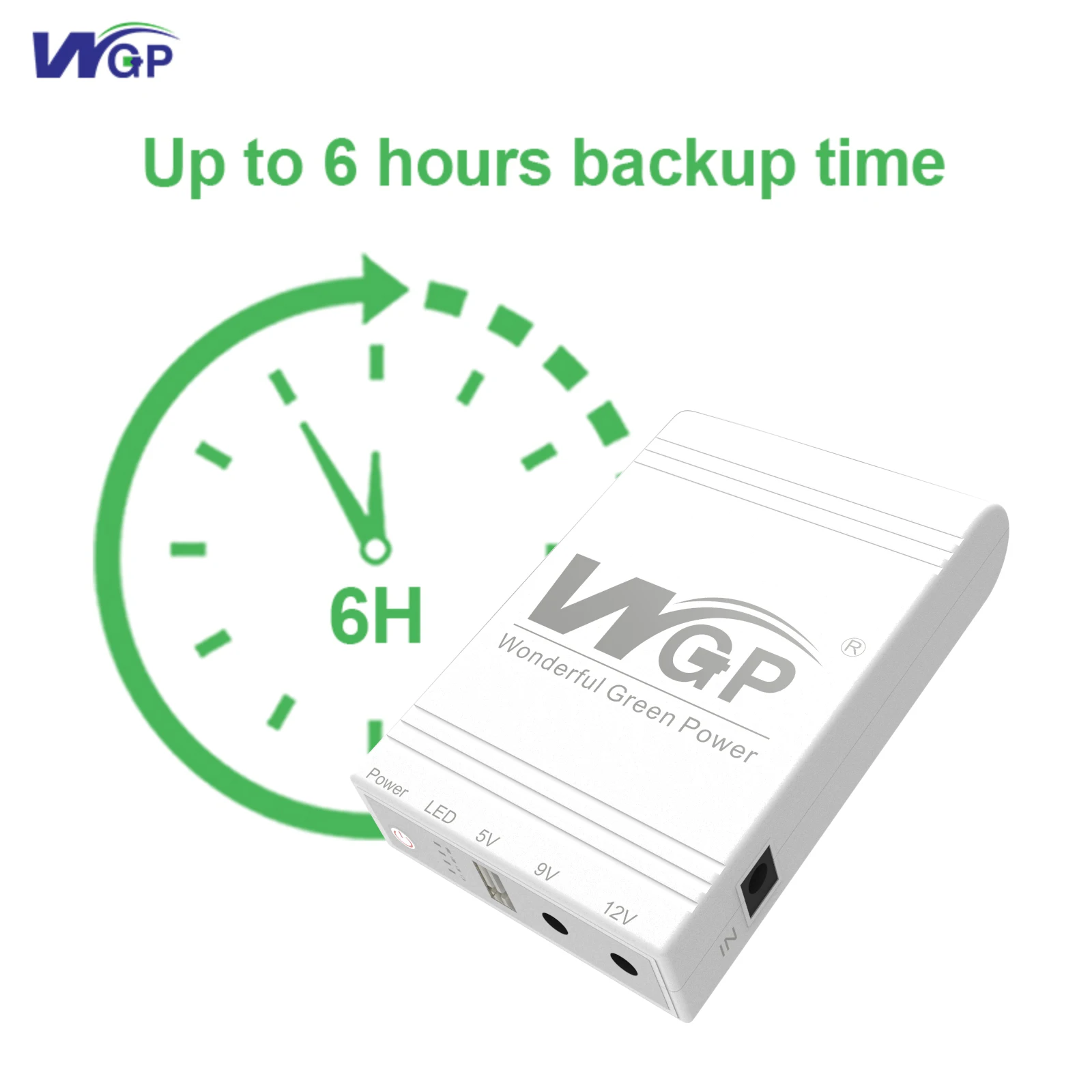 WGP UPS DC 5V 9V 12V USB Power Bank Online Backup Supply Battery mini UPS for Wifi Router Modem Camera Mobile Phone