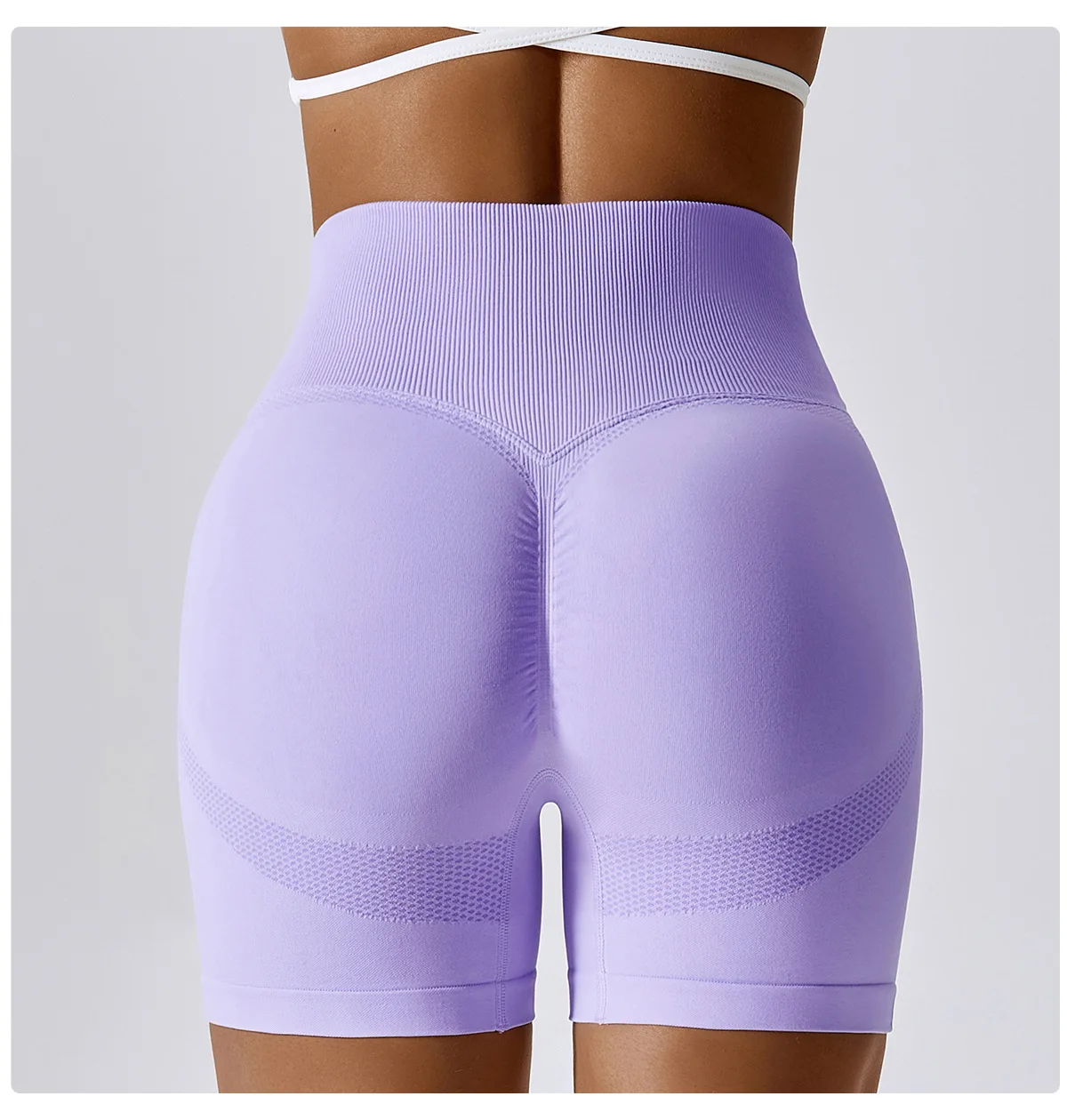 CDK6415 Wholesale Breathable Womens Seamless Workout Shorts Fitness Running Gym Wear PushUp Scrunch Butt Shorts