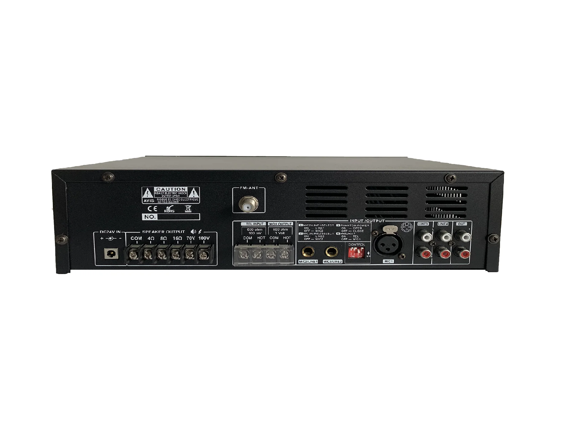 Усилитель микшера PA 60 Вт с USB/SD & FM и