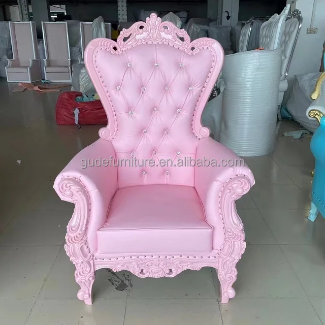 2022 foshan Queen Pedicure Chair Manicure Pedicure Massage Chair Hotel High Back King Throne Chairs