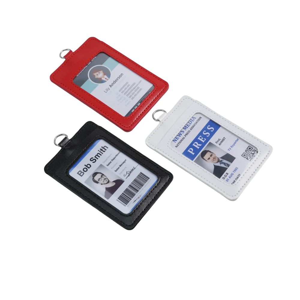 Bestom  Pu Leather Vertical AirPort  Bus ID Pocket Card Holder