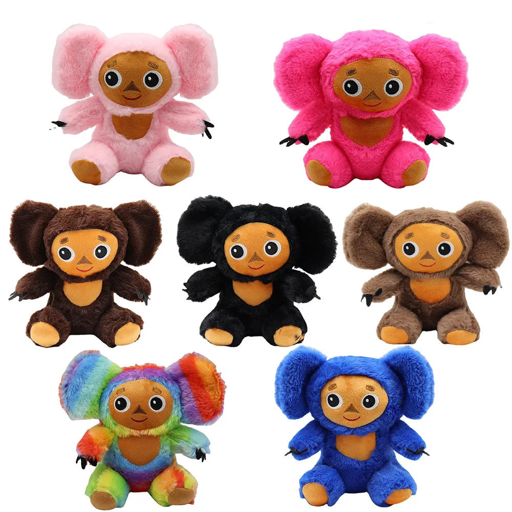 Wholesale  plush toy big ears and eyes monkey soft Cheburashka doll for kids Russia  puffed animal toys 23cm
