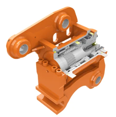 Rotary hydraulic tilt actuators  for excavator tilt cylinder