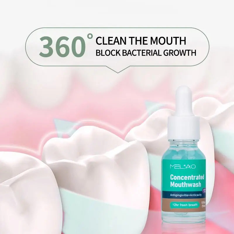 oem Top Selling Private label organic Bad Breath Treatment Remove Oral Odor Plaque Stains Concentrated Mouthwash