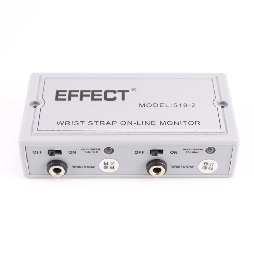 518-2 Antistatic ESD Wrist Strap Monitor/ESD Wrist Strap Monitoring With Grounding Cables And Adaptor