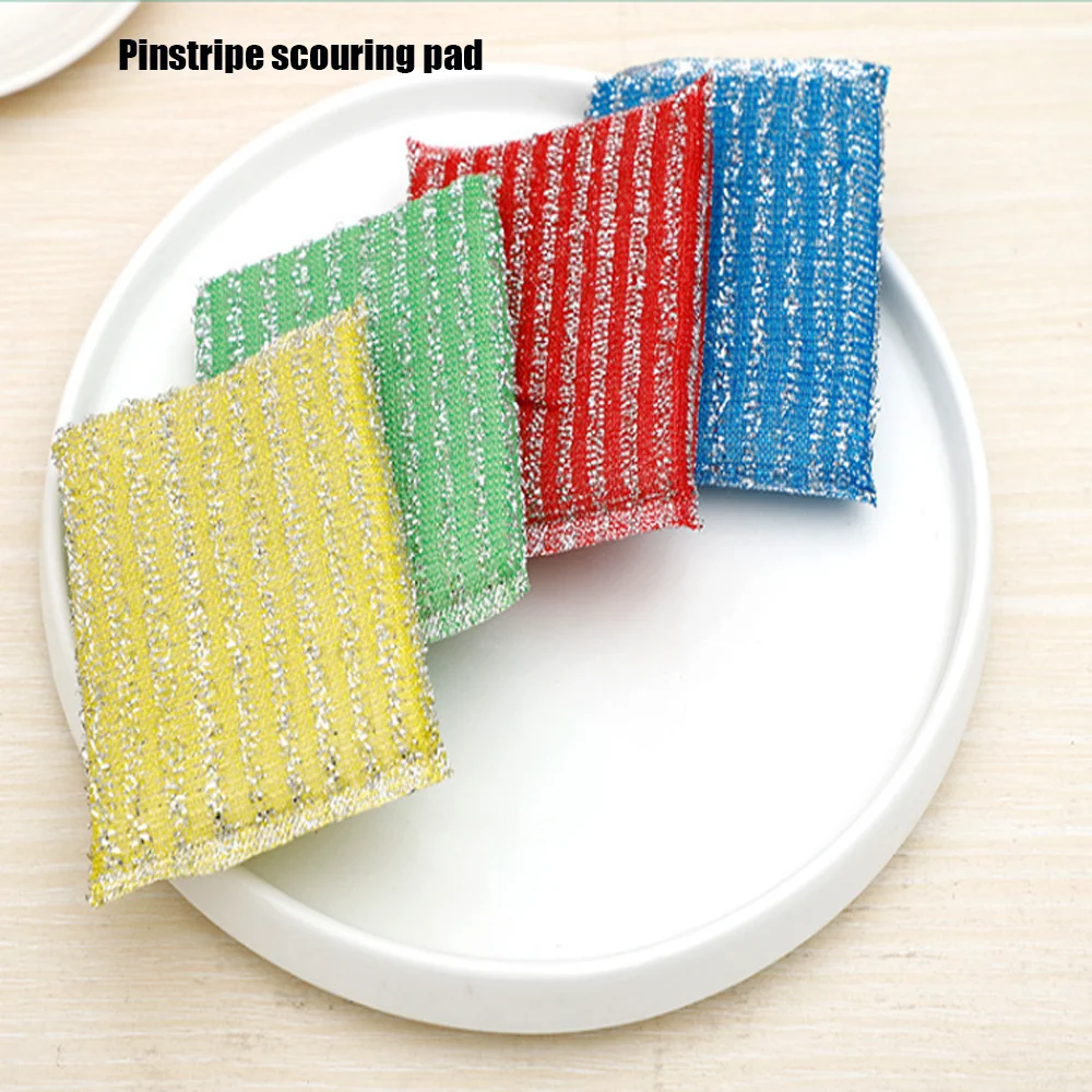 Hot Selling Polyester Net Kitchen Cleaning Sponge stainless steel wire for scrubber dish sponge scrubber