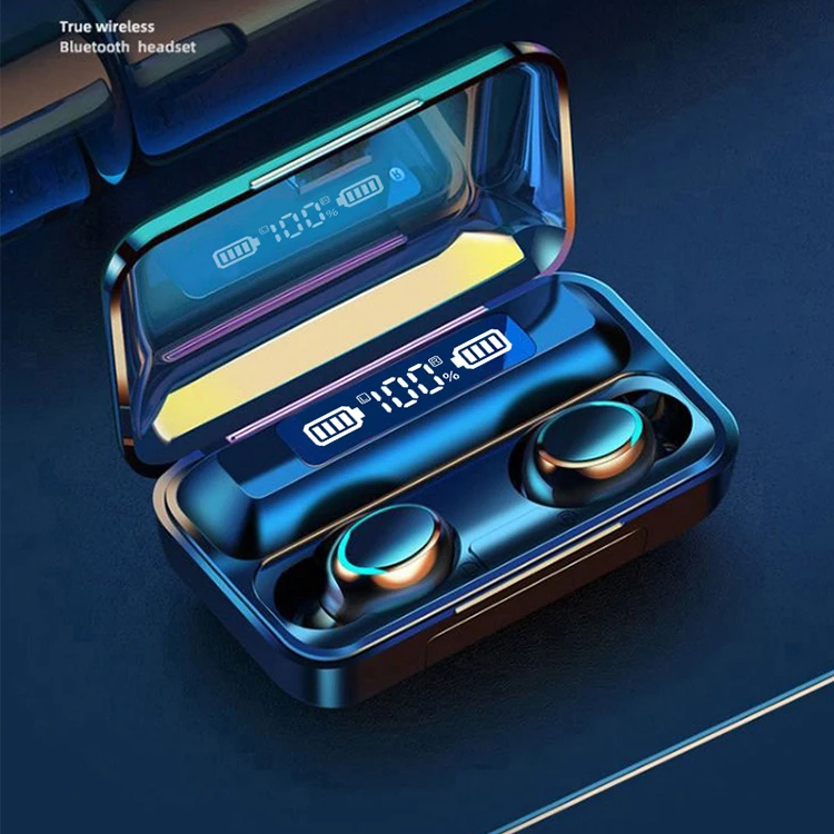 F9-5c Tws V5.1 Earphone 9d Stereo Headphones Gaming Headset Sport Waterproof Earphones True Wireless Earbuds With Charging Case