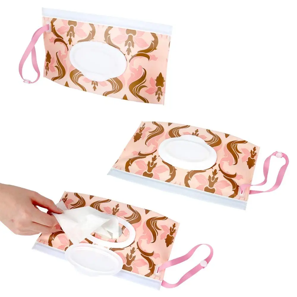 Reusable Refillable Clutch EVA Hand Face Wet Wipe Pouch Dispenser Container Baby Wipes Dispenser Holder Case