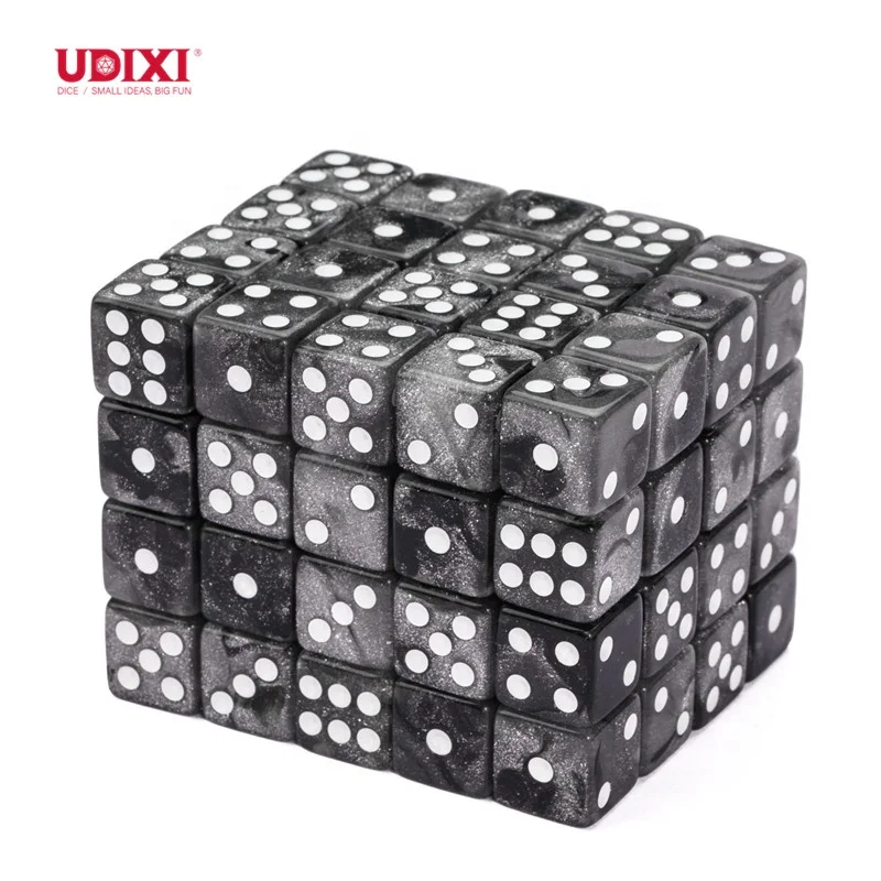 Dixi 12 мм цветные акриловые блестки D6 Pip Dice Dungeons and Dragons для левой правой центральной игры