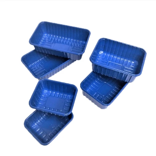 Plastic Blue Mushroom Punnet Packaging Tray Mushroom Plastic PP Trays For Packing Mushrooms