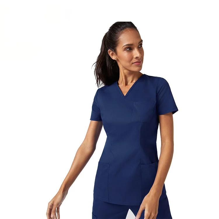 
Customized Polyester Rayon and Spandex Colorful Wholesale Europe Hospital Medical Scrub Nurse Uniform 
