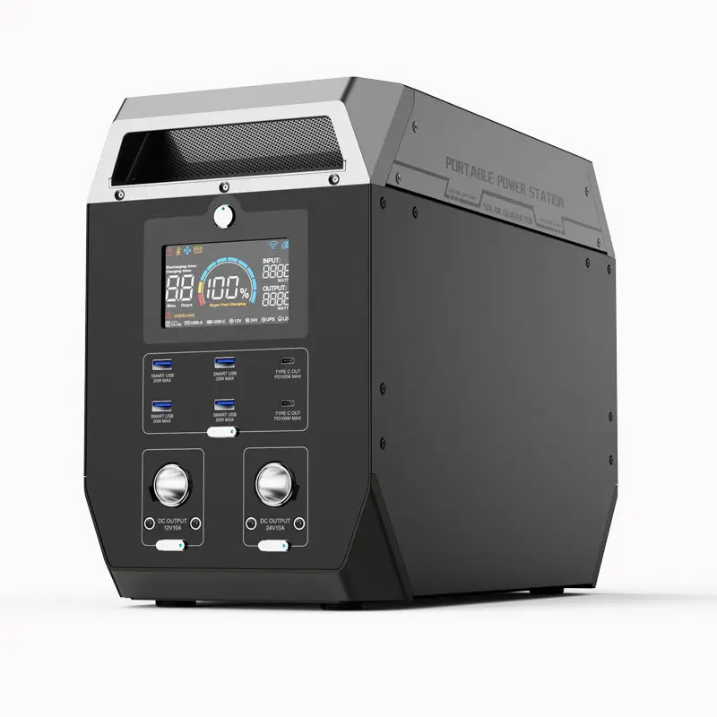 Wholesale price outdoor generator lithium ion battery portable power station with solar panels