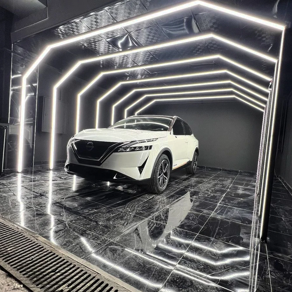 Aluminium Housing Car Workshop Lights Auto Detailing Inspection Garage Lamp Light Tunnel